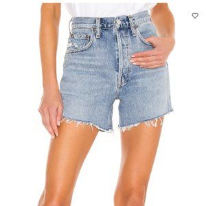 Agolde Riley Denim Shorts in Snapshot